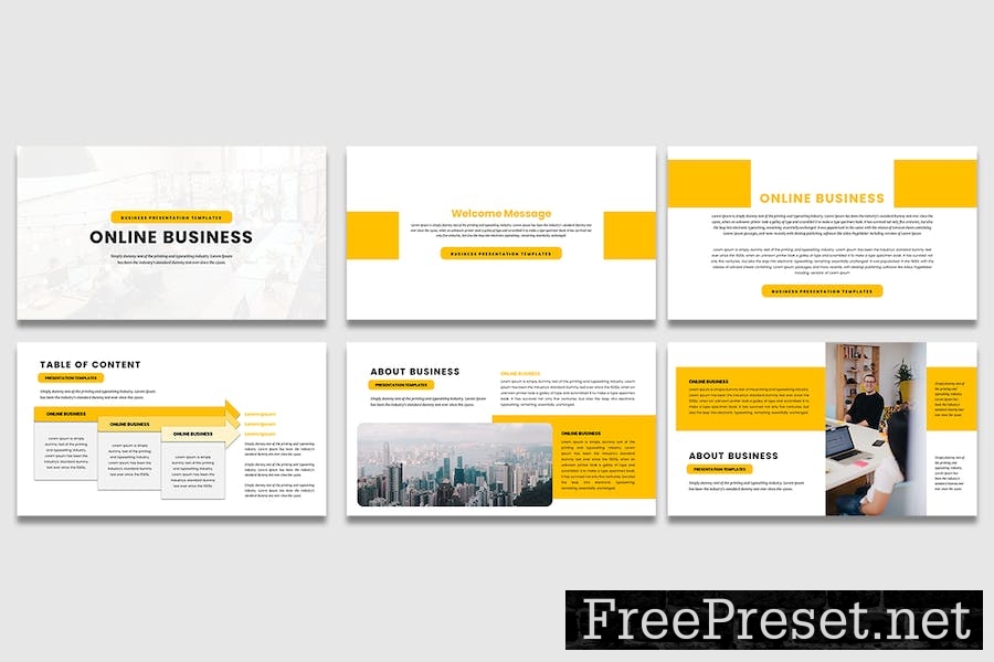 Online Business PowerPoint Template