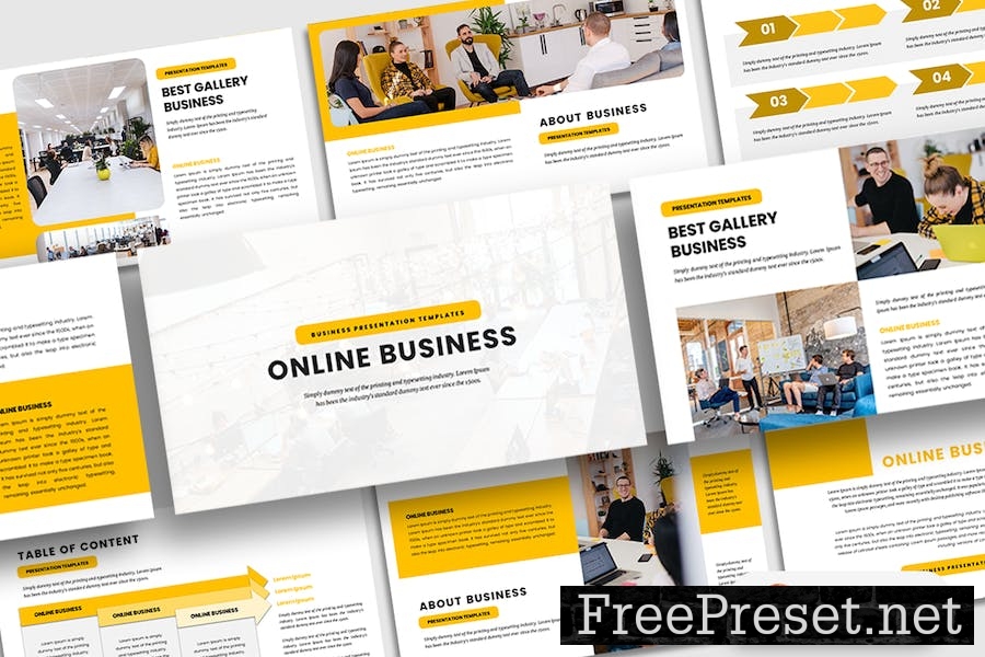 Online Business PowerPoint Template