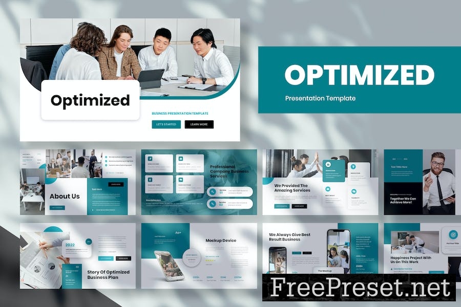 Optimized - Business Presentation Keynote Template XJZFUW3