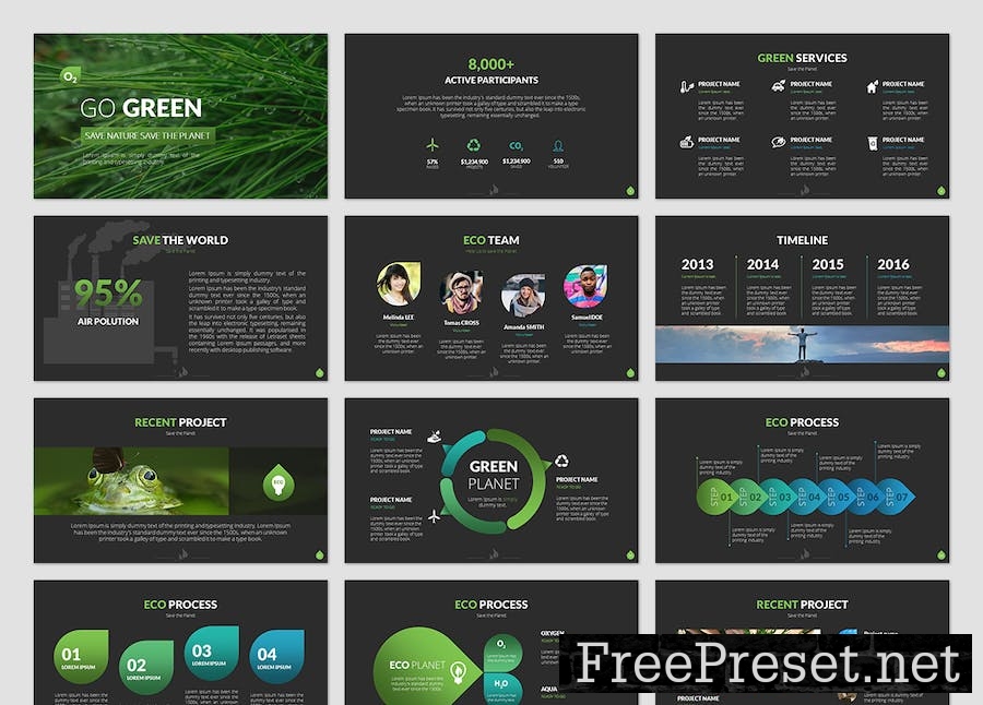 Organic Life PowerPoint Presentation Template RFRDAC5