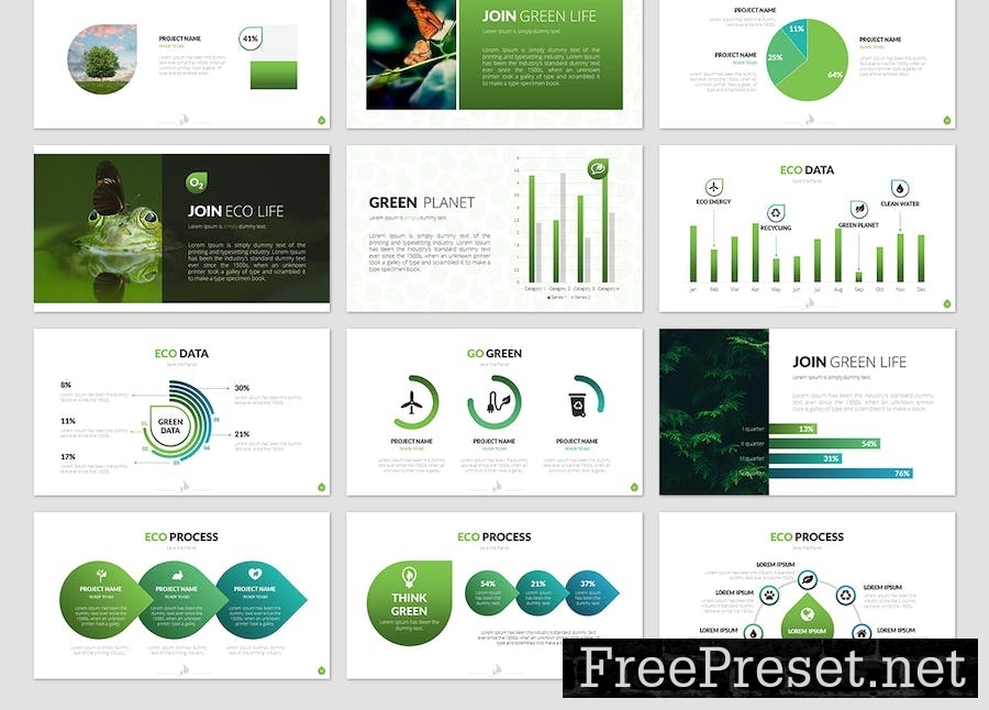 Organic Life PowerPoint Presentation Template RFRDAC5