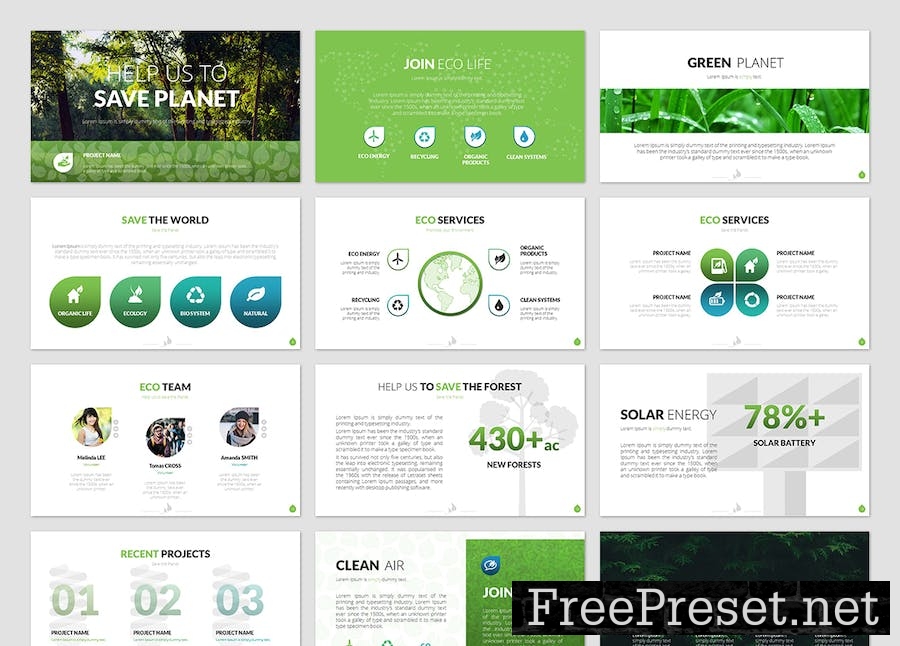 Organic Life PowerPoint Presentation Template RFRDAC5