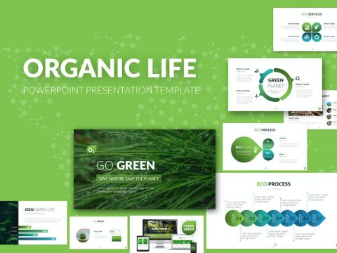 Organic Life PowerPoint Presentation Template RFRDAC5