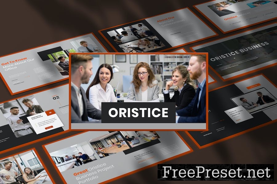Oristice - Business Presentation Keynote Template XWBR6CM