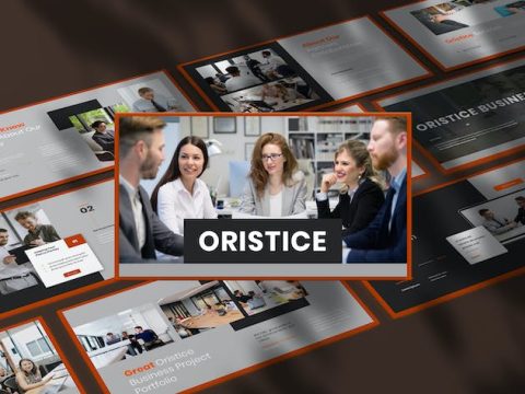 Oristice Business Presentation PowerPoint Template MUDH29Z