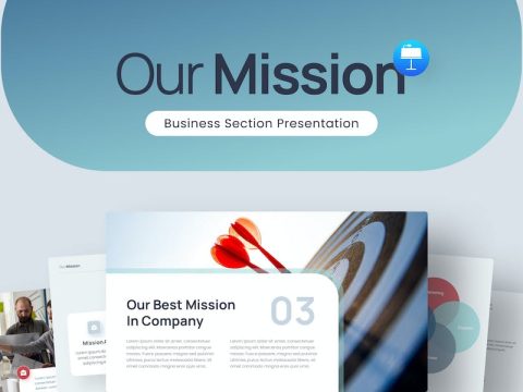 Our Mission Business Keynote Template 9G5FEVE