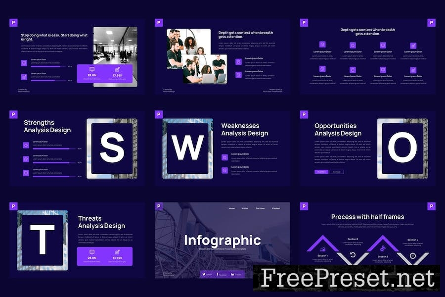 P-Pitch - Startup Pitch Deck Powerpoint Template 9TS52X3