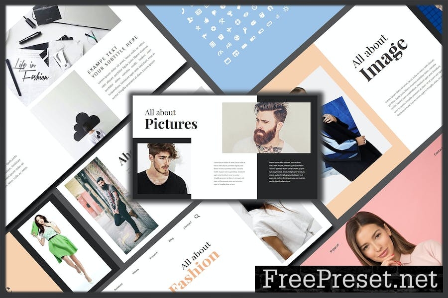 Passion Beautiful Creative - Powerpoint Template NGZ642