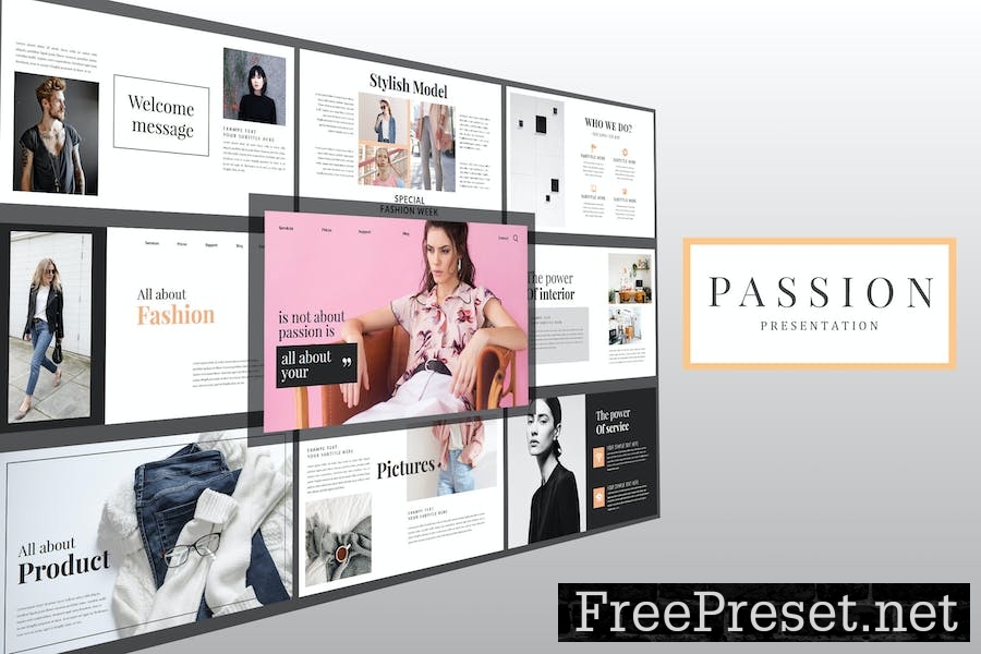 Passion Beautiful Creative - Powerpoint Template NGZ642