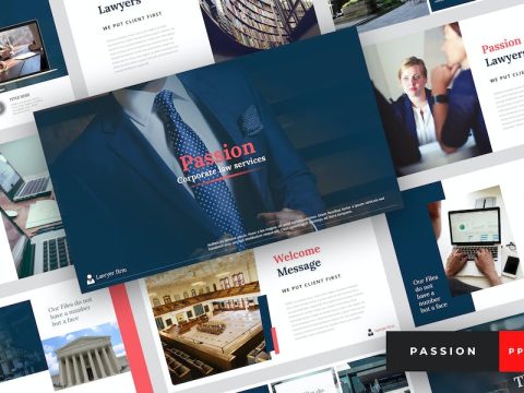 Passion - Lawyer PowerPoint Template FXVZNG9