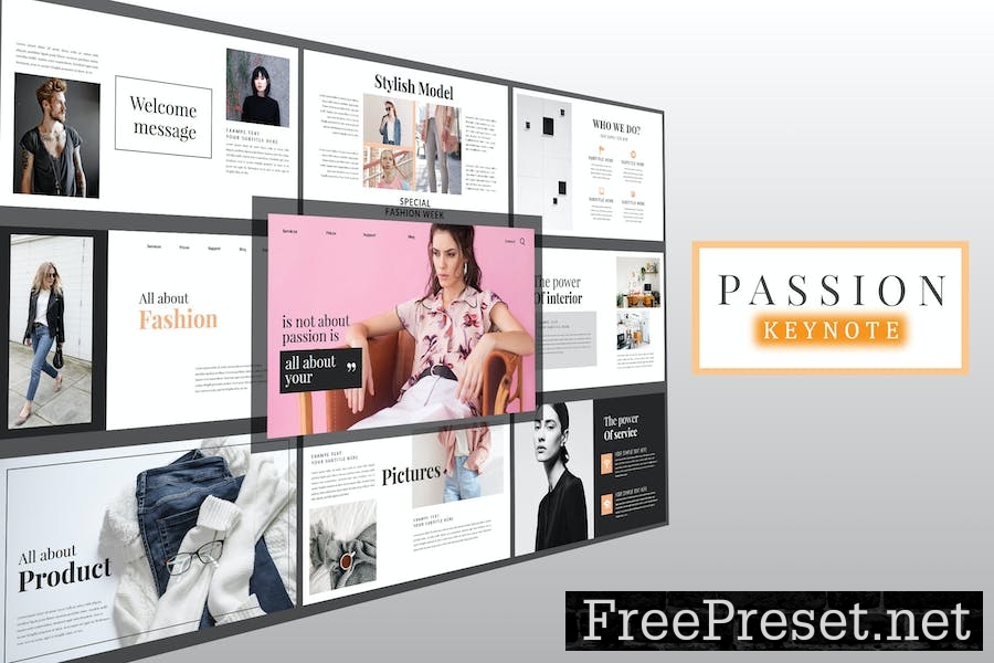 Passion Lookbook Keynote Template DH8SEL