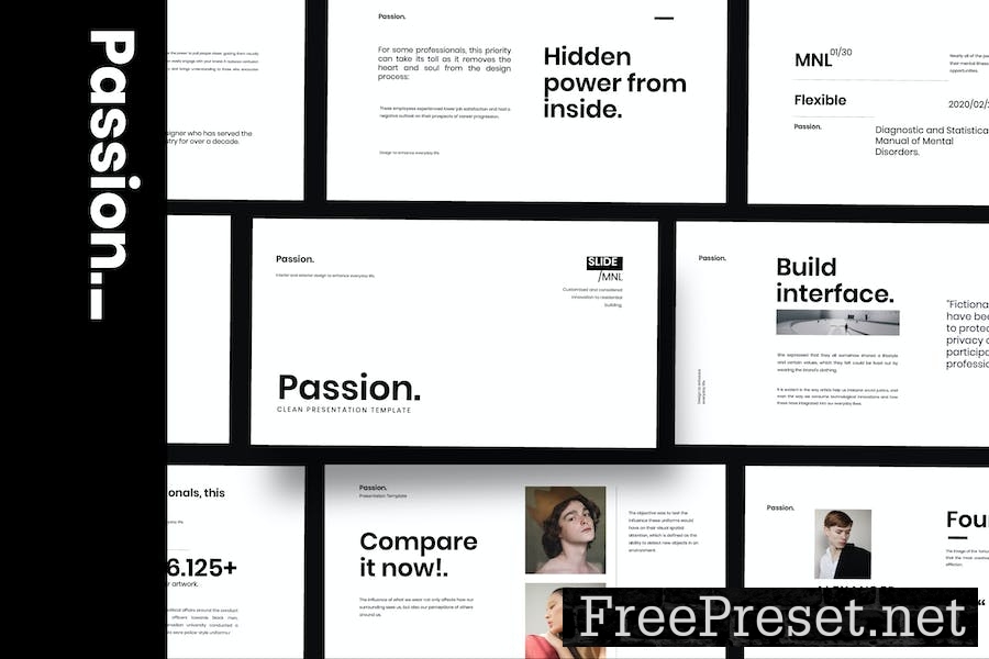 Passion - Minimal Clean Business Google Slide ND3WHAN