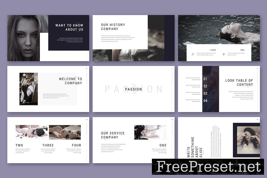 Passion - Photography Google Slides Template 46GTFFL