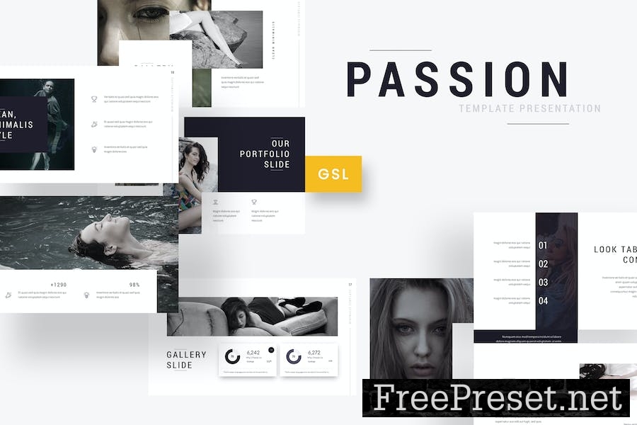 Passion - Photography Google Slides Template 46GTFFL