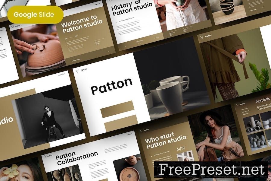 Patton - Business Google Slide Template KDWM4K2