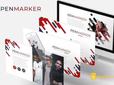 Penmarker - Google Slides Template E57Z2H