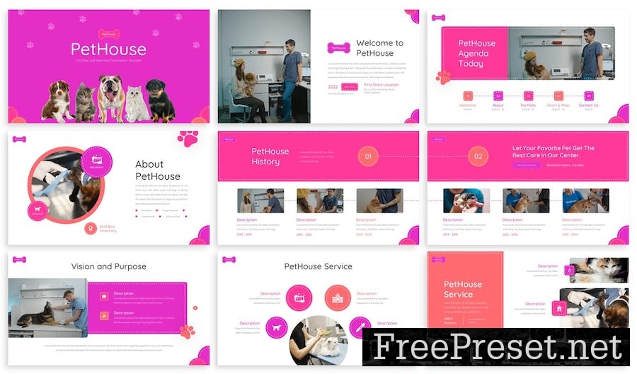 Pethouse - Veterinary Google Slides Template 4JBSJHX