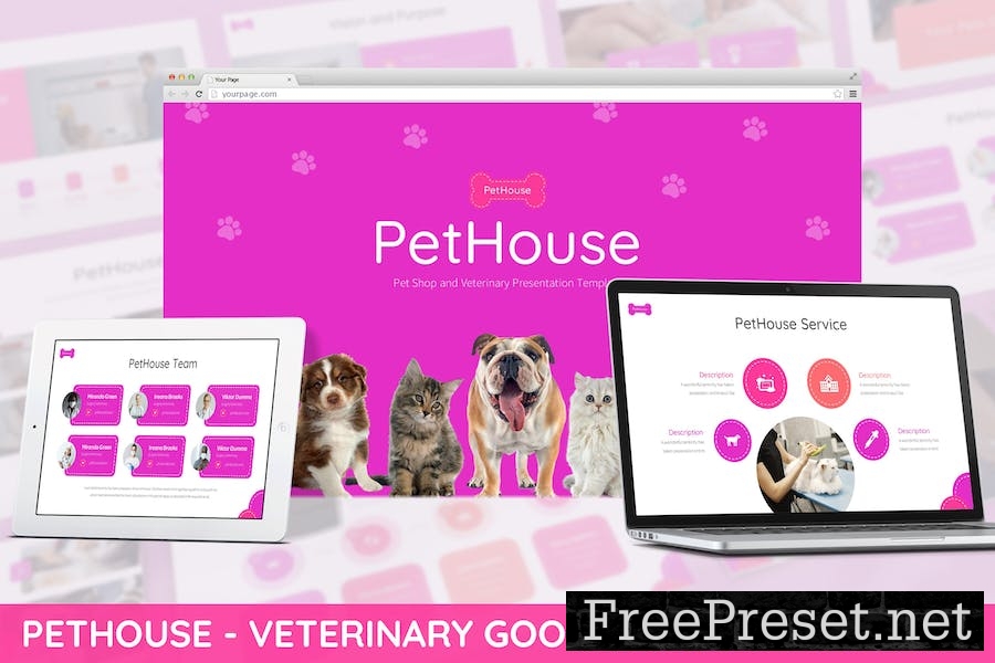 Pethouse - Veterinary Google Slides Template 4JBSJHX