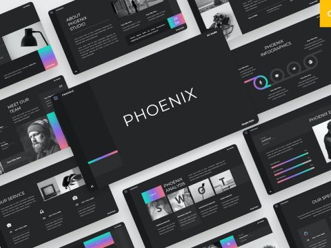 Phoenix - Google Slides Art Studio template F8V2DJ6