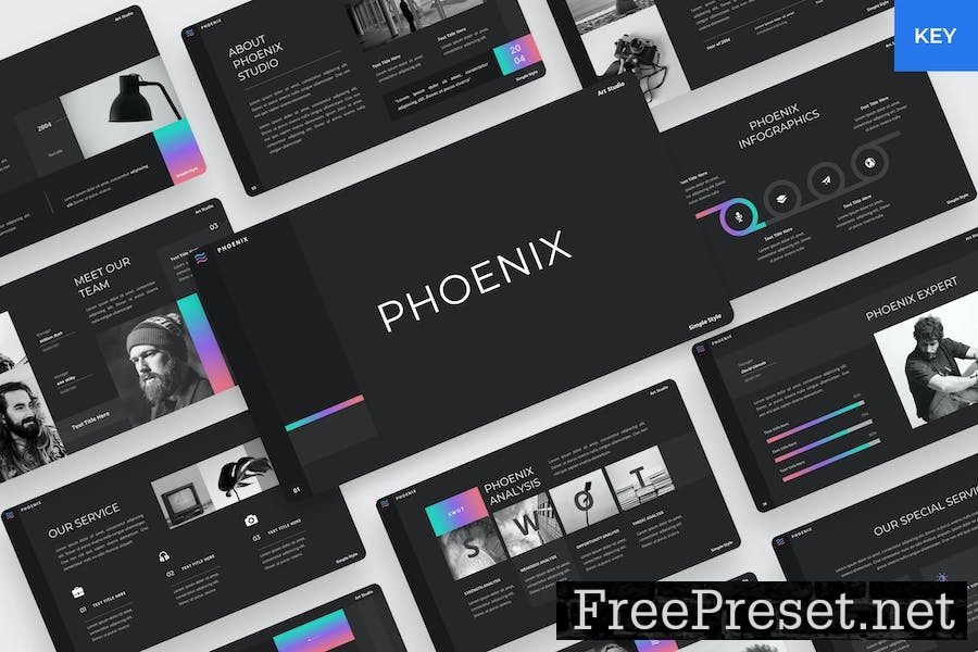 Phoenix - Keynote Art Studio template