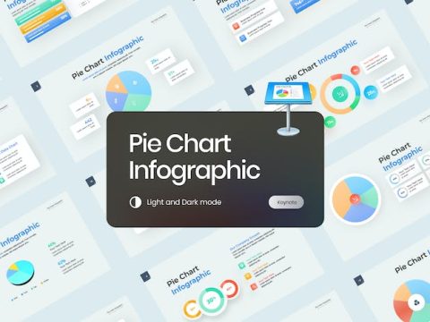 Pie Chart Infographic Gradient Keynote L8D8PY9