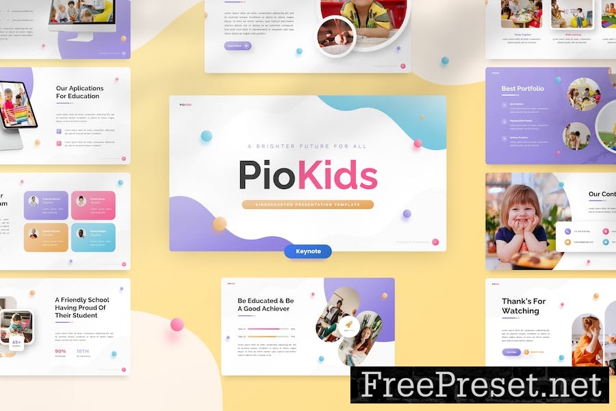 Piokids - Kindergarten & Preschool Keynote VGPJMX5