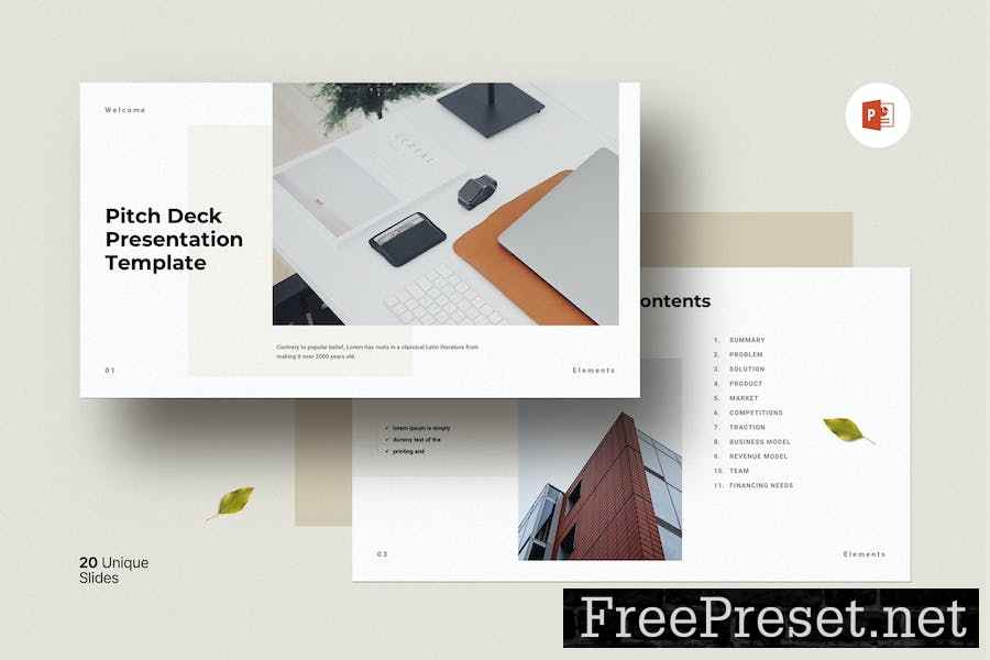 Pitch Deck PowerPoint Template VTJZJF2