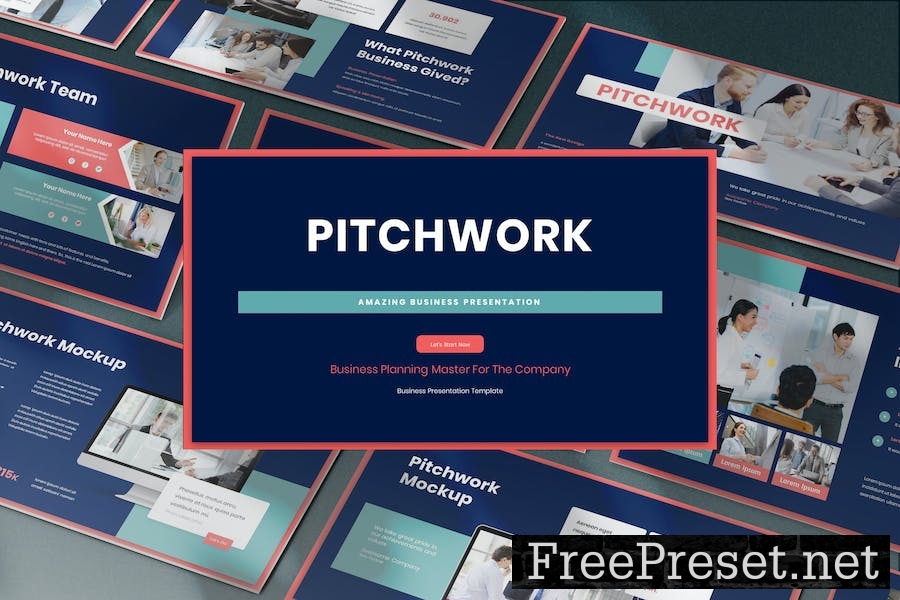 Pitchwork - Business Presentation Keynote Template A927GXT