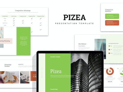 Pizea : Business Proposal Powerpoint QEZTN46