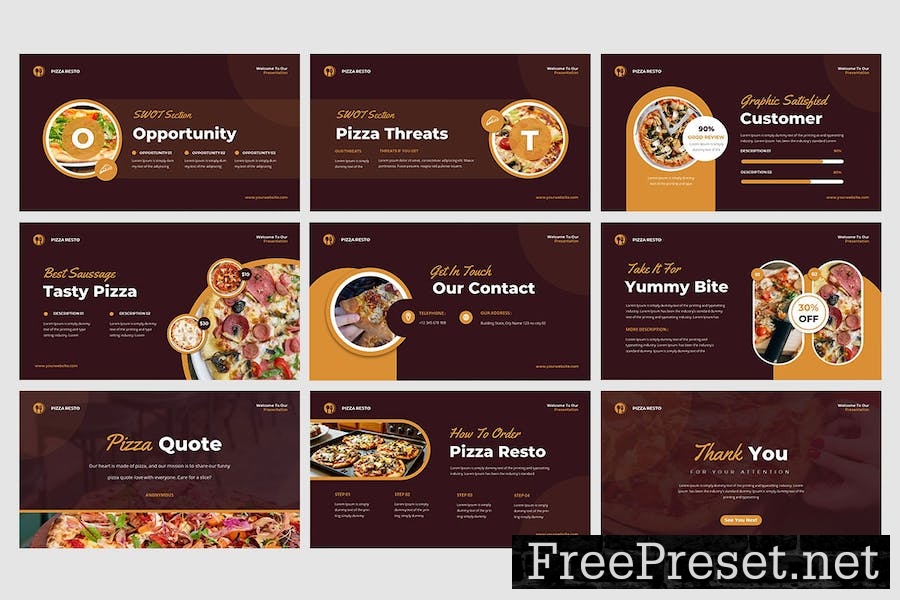 Pizza Tasty - Keynote Templates 2DR75UC