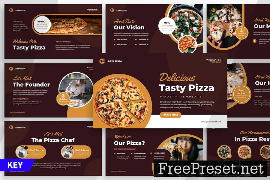 Pizza Tasty - Keynote Templates 2DR75UC