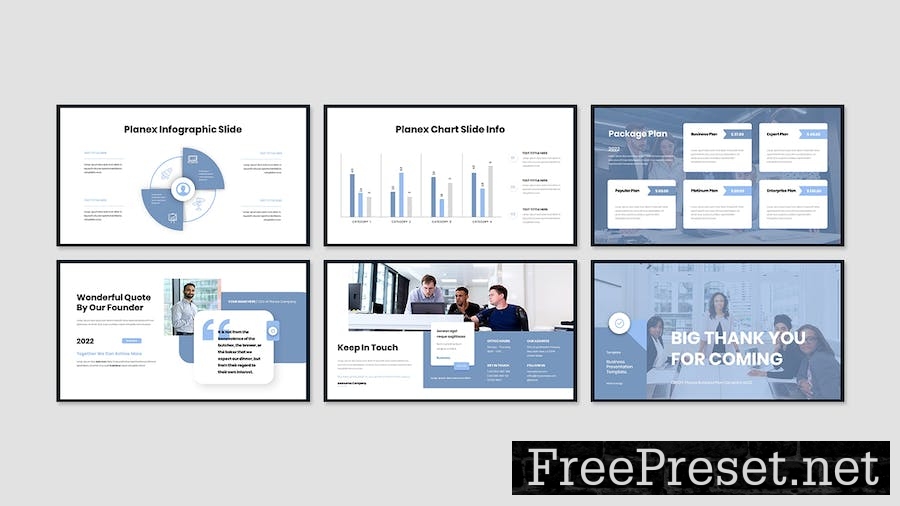 Planex Business Presentation Google Slide Template YHX4ESQ