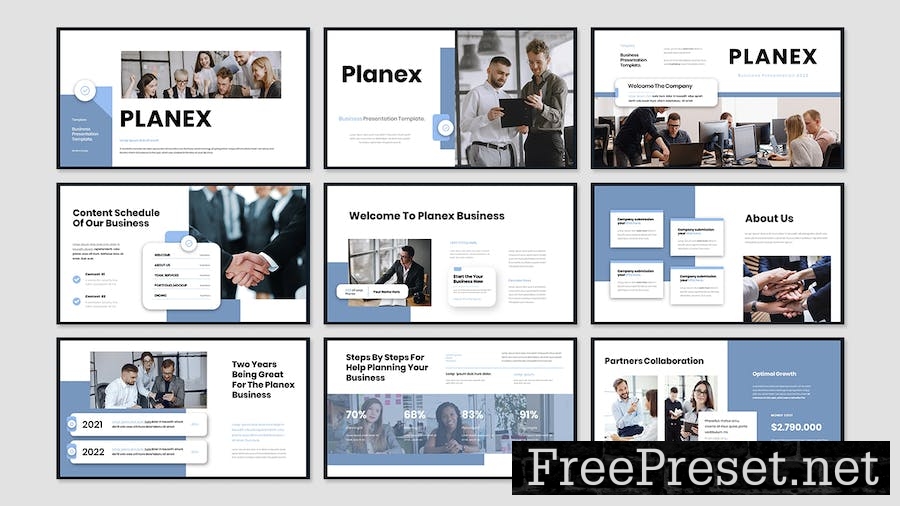 Planex Business Presentation Google Slide Template YHX4ESQ