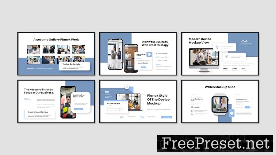 Planex Business Presentation Google Slide Template YHX4ESQ