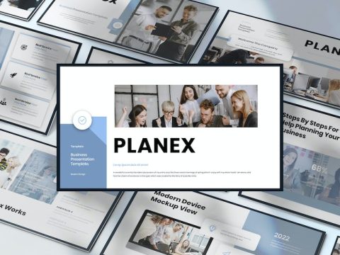 Planex Business Presentation Google Slide Template YHX4ESQ