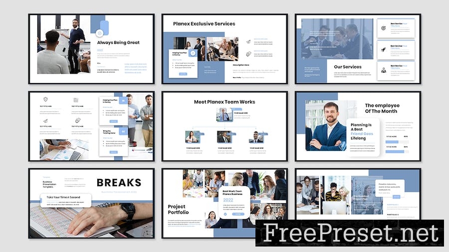 Planex - Business Presentation Keynote Template ZGQUYPL