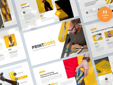 Printing Company Slides Presentation Template EZZ95GZ