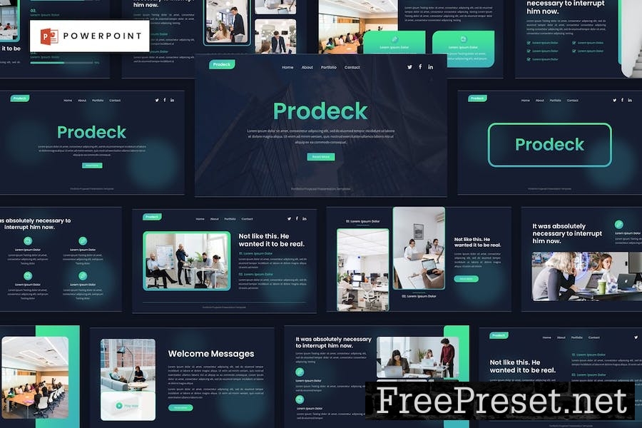 Prodeck - Portfolio Proposal Powerpoint Template VUGMS2F