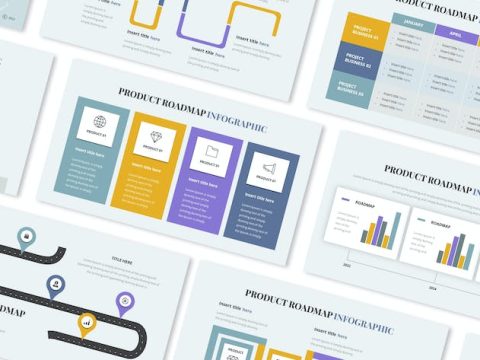 Product Roadmap Infographic Powerpoint 5BV2CHL