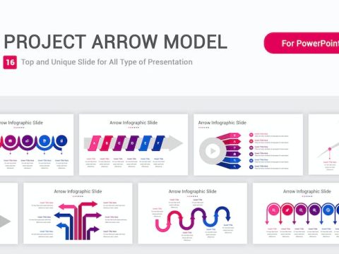 Project Arrow Model PowerPoint Template HMPUPH9