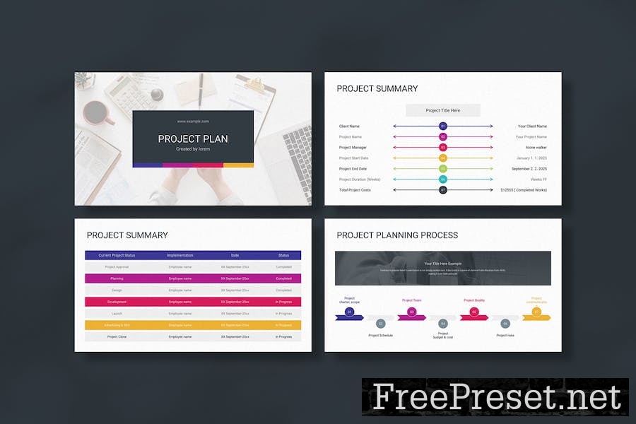 Project Plan Google Slides Template