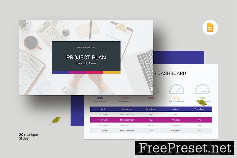 Project Plan Google Slides Template