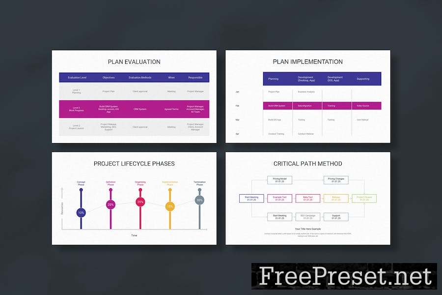 Project Plan Keynote Template S9R4KXT