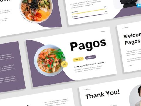 Purple Yellow Food Presentation Template 023 Z3FLDLC