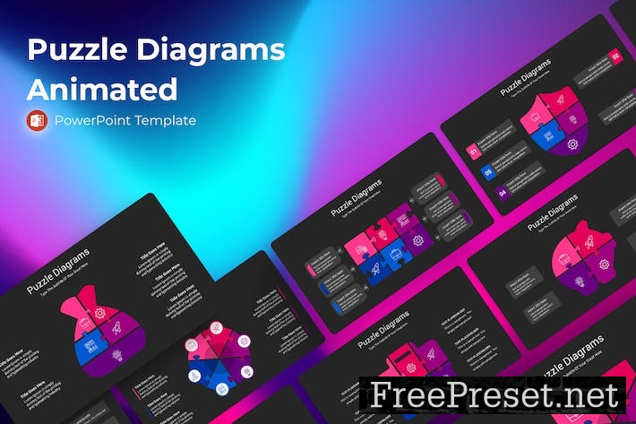 Puzzle Diagrams Animated Powerpoint Presentation