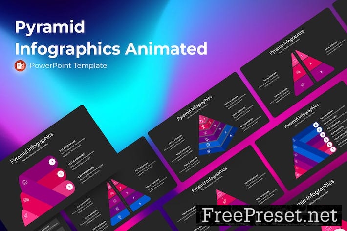 Pyramid Infographics Animated Powerpoint Template