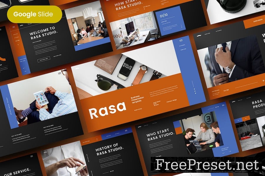 Rasa - Business Google Slide Template DL93NX5