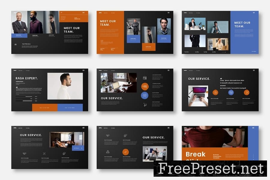 Rasa – Business PowerPoint Template K8C8AT9