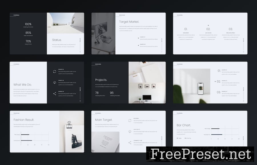 ReMarkable - Minimal Template (POWERPOINT) 6DTMCYS