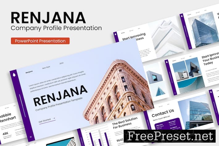 RENJANA - Creative Business Presentation Template Q6A6SHL